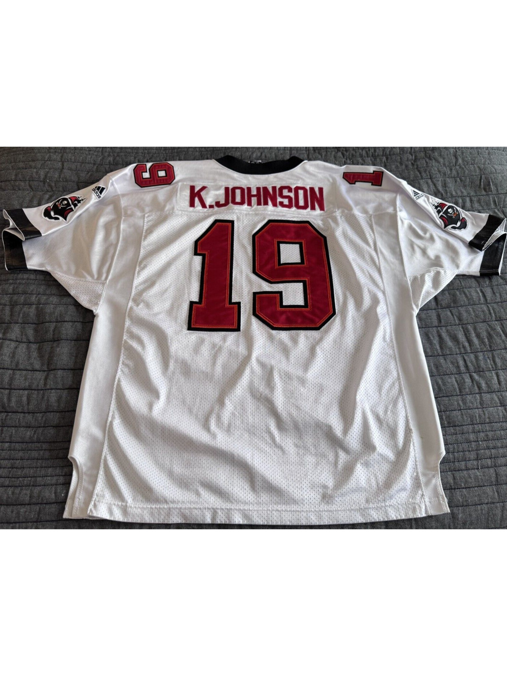 2000 Keyshawn Johnson NFL Tampa Bay Bucaneers Authentic Adidas Jersey 54 XXL Y2K